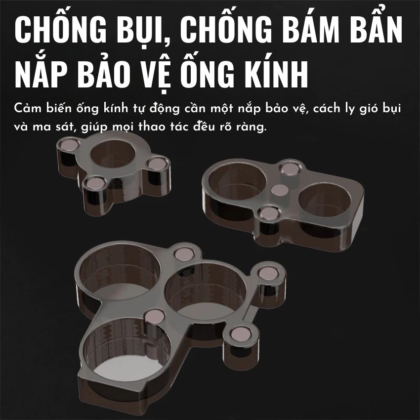 Nắp bảo vệ camera Luowei LW-125 Lens protective cover, có hút nam châm