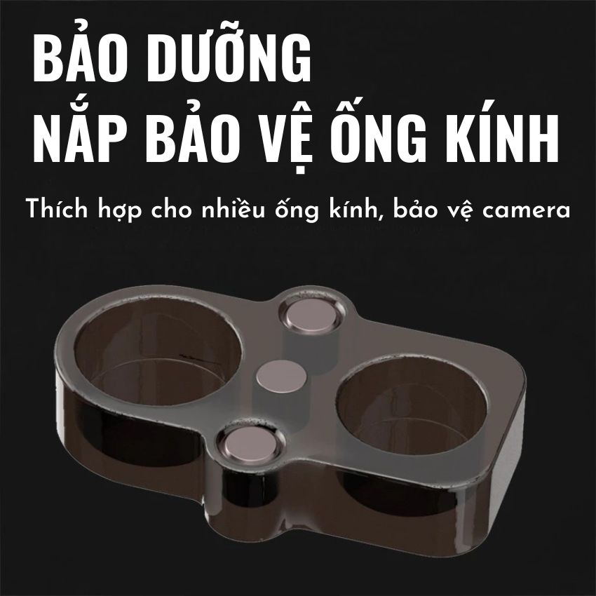 Nắp bảo vệ camera Luowei LW-125 Lens protective cover, có hút nam châm - Ảnh 2