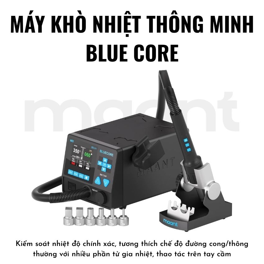 Máy khò MaAnt B11 Intelligent Hot Air Gun cuông suất 1100W, đi kèm 6 đầu khò