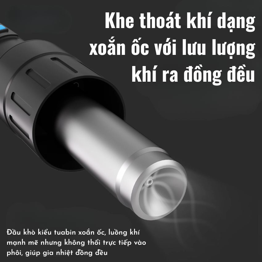 Máy khò MaAnt B11 Intelligent Hot Air Gun cuông suất 1100W, đi kèm 6 đầu khò