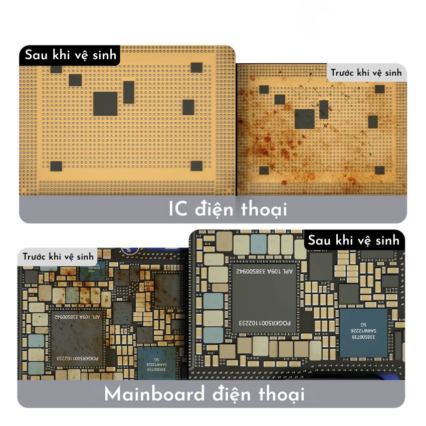 Chổi vệ sinh 2 đầu Mastergo MG-AR2 Mainboard Chip Double-head Glue Removal Brush vệ sinh main, chip, ic