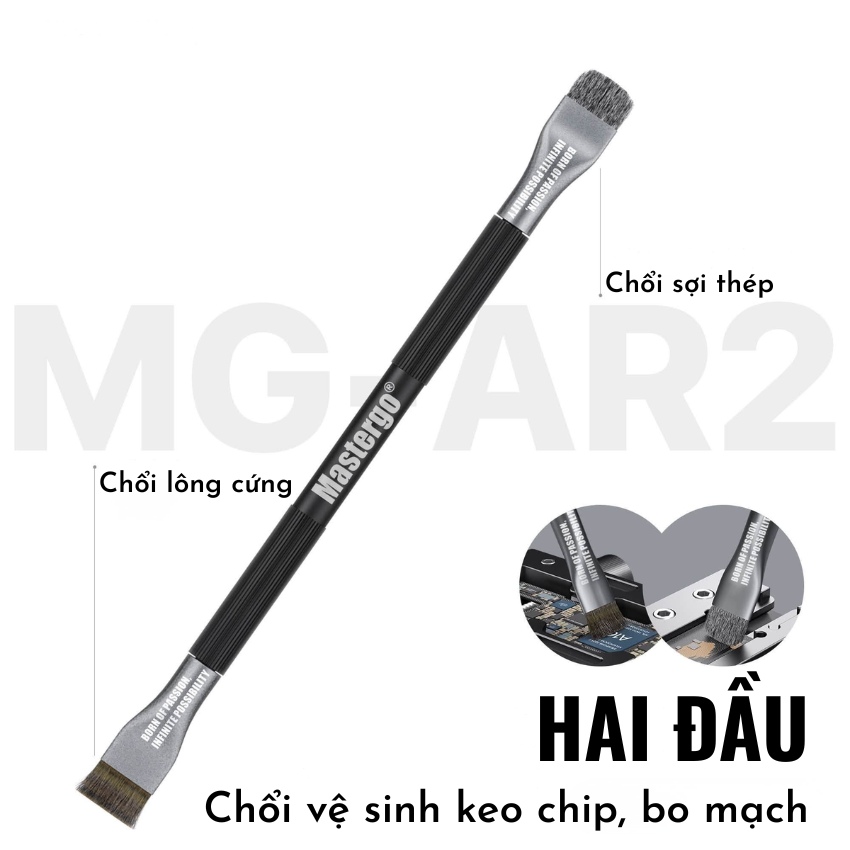 Chổi vệ sinh 2 đầu Mastergo MG-AR2 Mainboard Chip Double-head Glue Removal Brush vệ sinh main, chip, ic