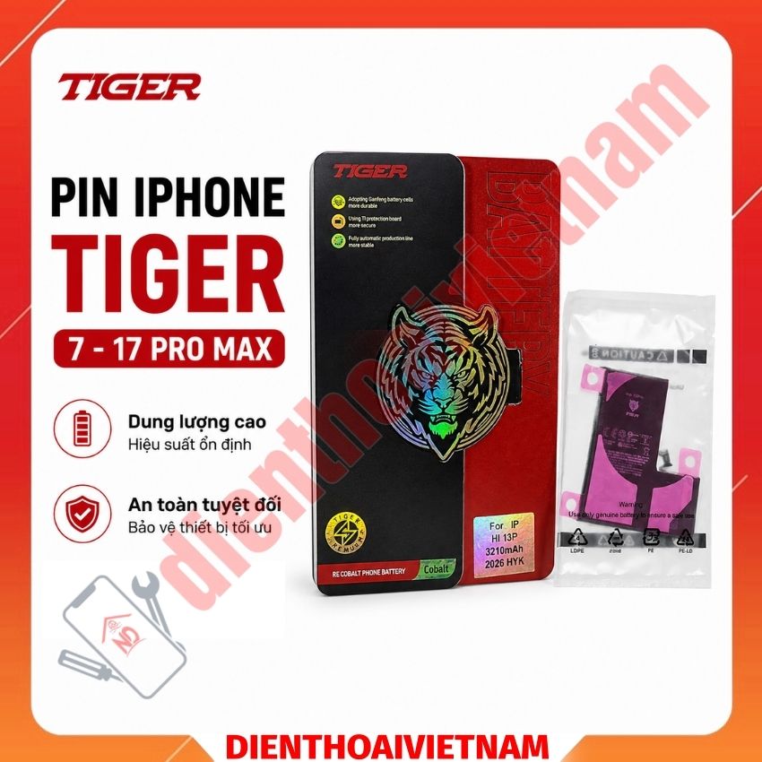 Pin iPhone Tiger JC iPhone 7 - 17 Pro Max