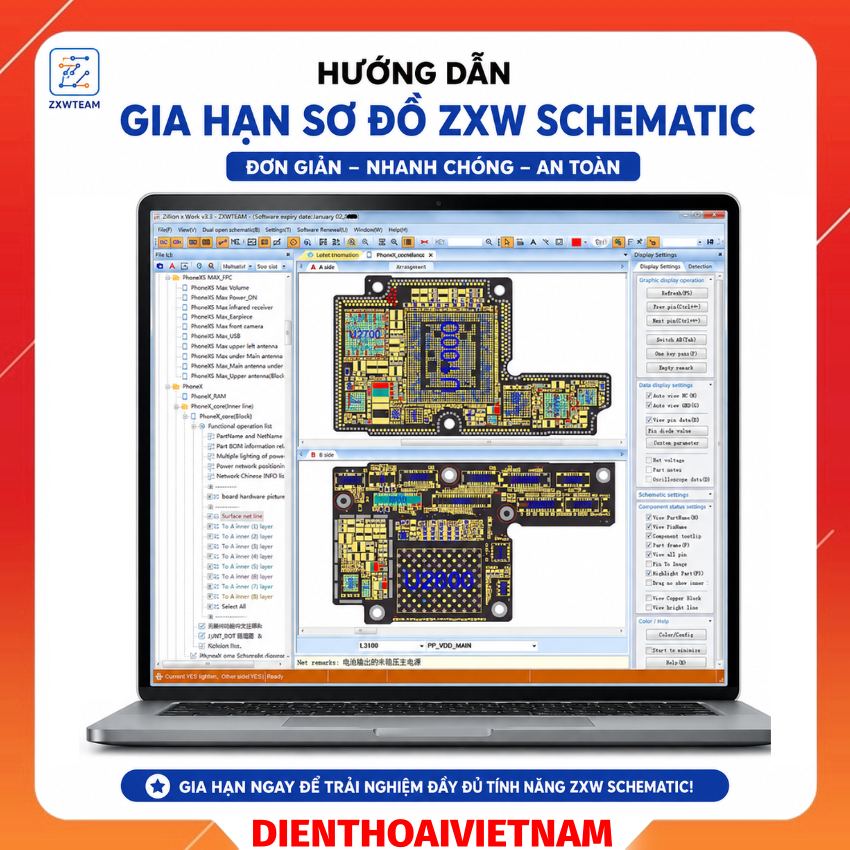 Hướng dẫn gia hạn sơ đồ ZXW Schematic