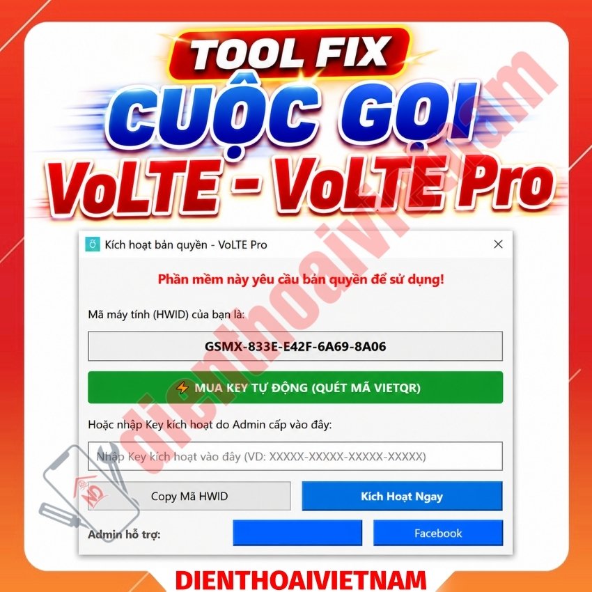 Tool Fix cuộc gọi VoLTE Pro