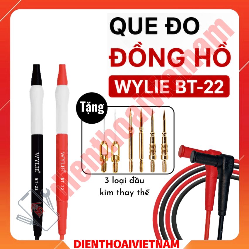 Que đo đồng hồ Wylie BT-22 Multimeter pen line 1000V-20A