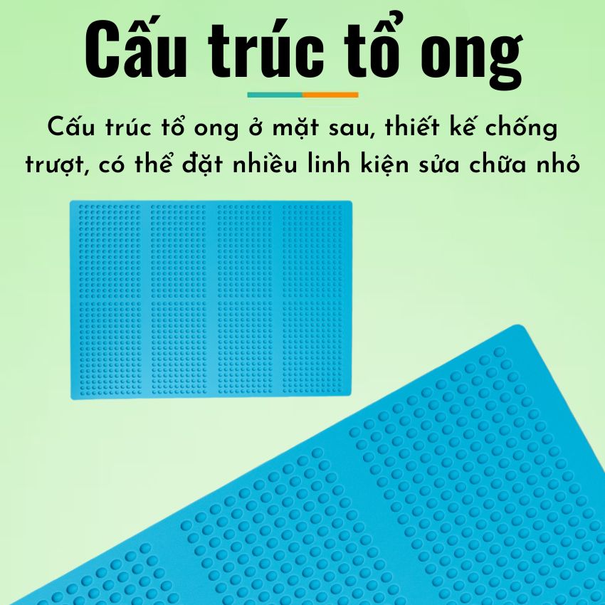 Thảm lót kỹ thuật YCS G500 Silicone Insulation Work Mat chịu nhiệt cao, chống trượt