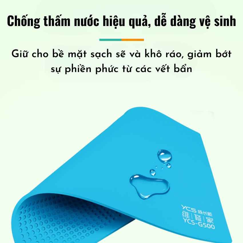 Thảm lót kỹ thuật YCS G500 Silicone Insulation Work Mat chịu nhiệt cao, chống trượt
