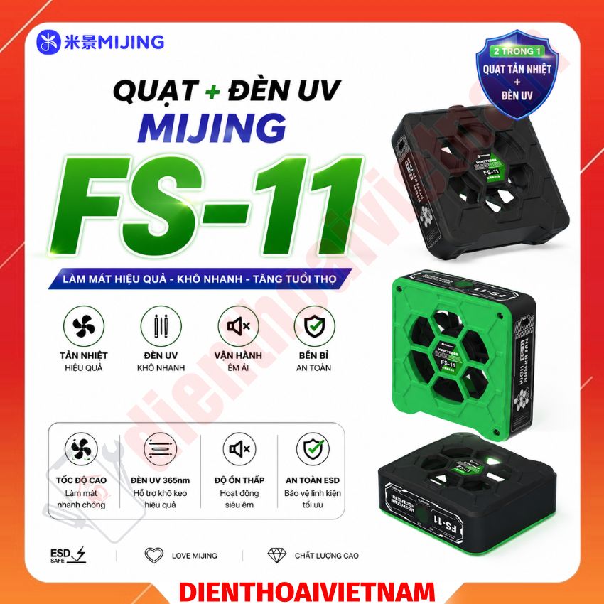 Quạt + Đèn UV Mijing FS-11