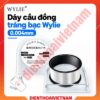 Dây câu đồng tráng bạc Wylie 0.004mm - 200m Precision Flying Wire