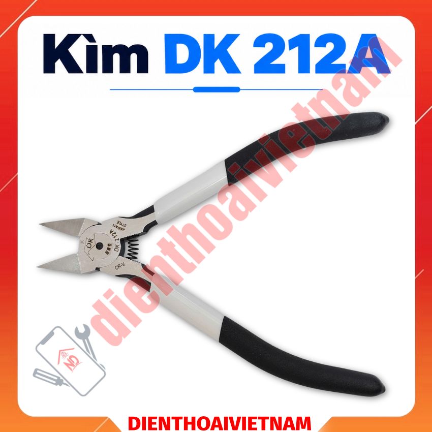Kìm DK 212A Pliers cắt linh kiện, cắt dây hút thiếc, cắt dây đồng đa năng