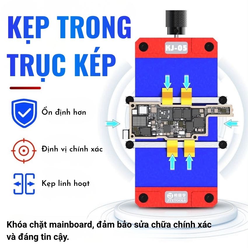 Đế kẹp main JTX KJ 05 JTX Motherboard 3D Fixture kẹp main, ic , cpu, ổ cứng đa năng