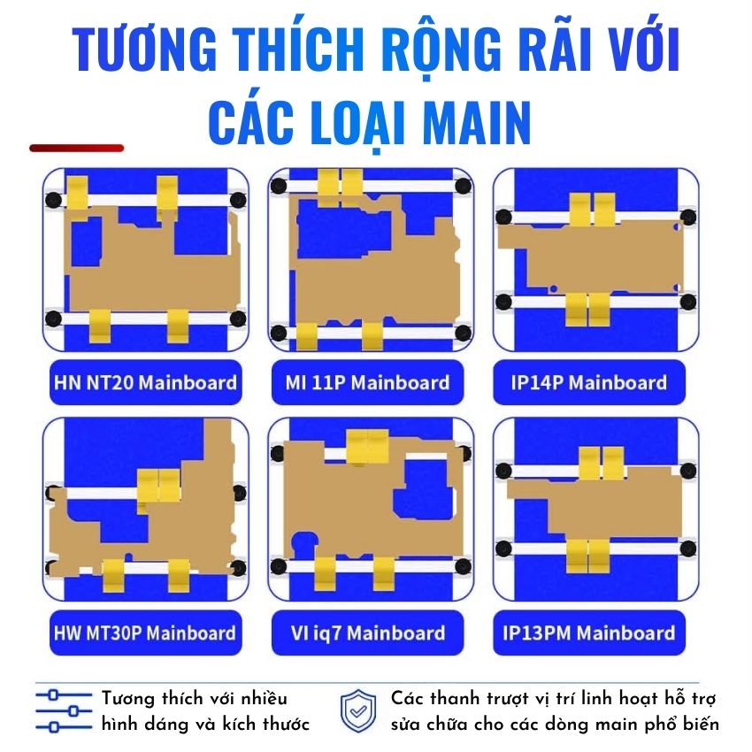 Đế kẹp main JTX KJ 05 JTX Motherboard 3D Fixture kẹp main, ic , cpu, ổ cứng đa năng - Ảnh 2