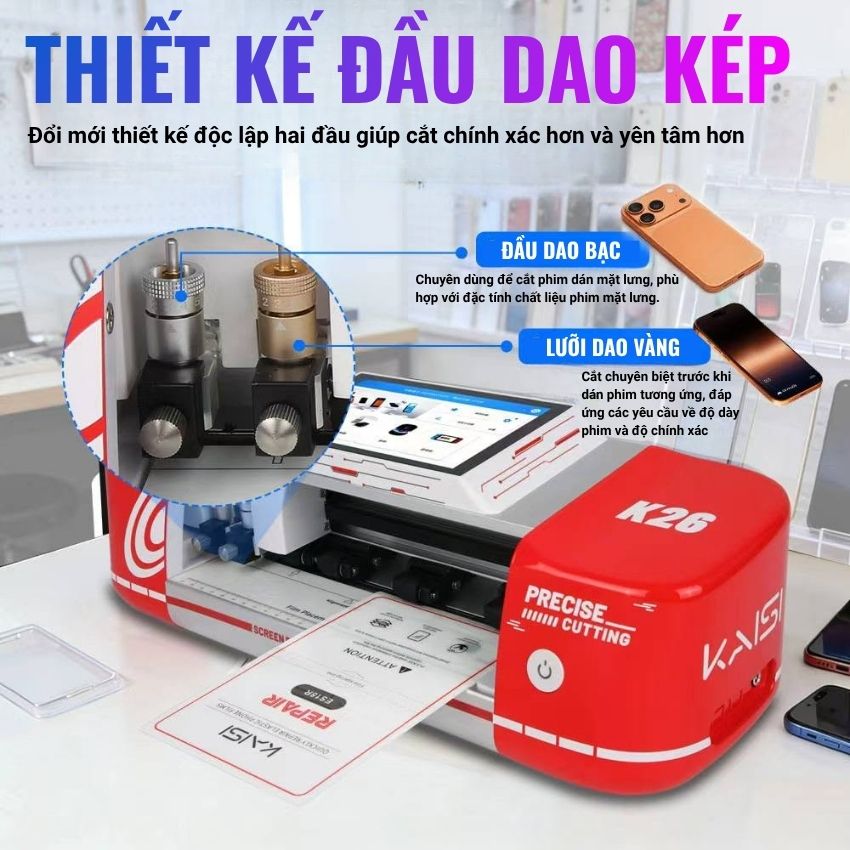Máy cắt cường lực Kaisi K26 Film Cutting Machine