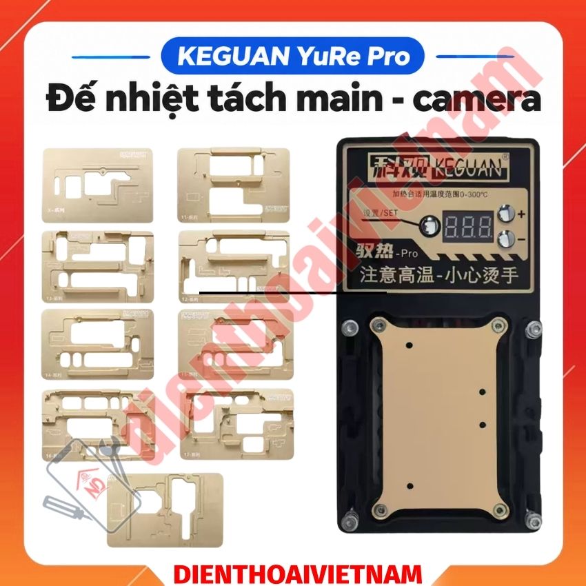 Đế nhiệt tách main - camera Keguan Yure Pro Heating Stage-Thermo Pro thoát hơi nhanh, tránh om nhiệt