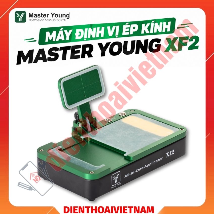 Máy định vị ép kính Master Young Xf2 All-in-One Applicator, có đèn hỗ trợ định vị