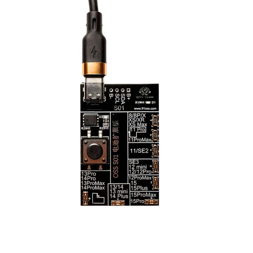 Bo mạch kích hoạt và kiểm tra chu kỳ pin OSS S01 Oss Team hỗ trợ iPhone 8 - 15 Pro Max