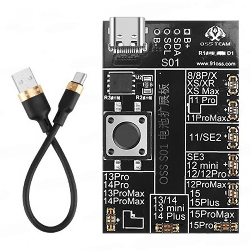 Mạch kích hoạt và kiểm tra chu kỳ pin OSS S01 Battery Expansion Board Oss Team hỗ trợ iPhone 8 - 15 Pro Max - Ảnh 2