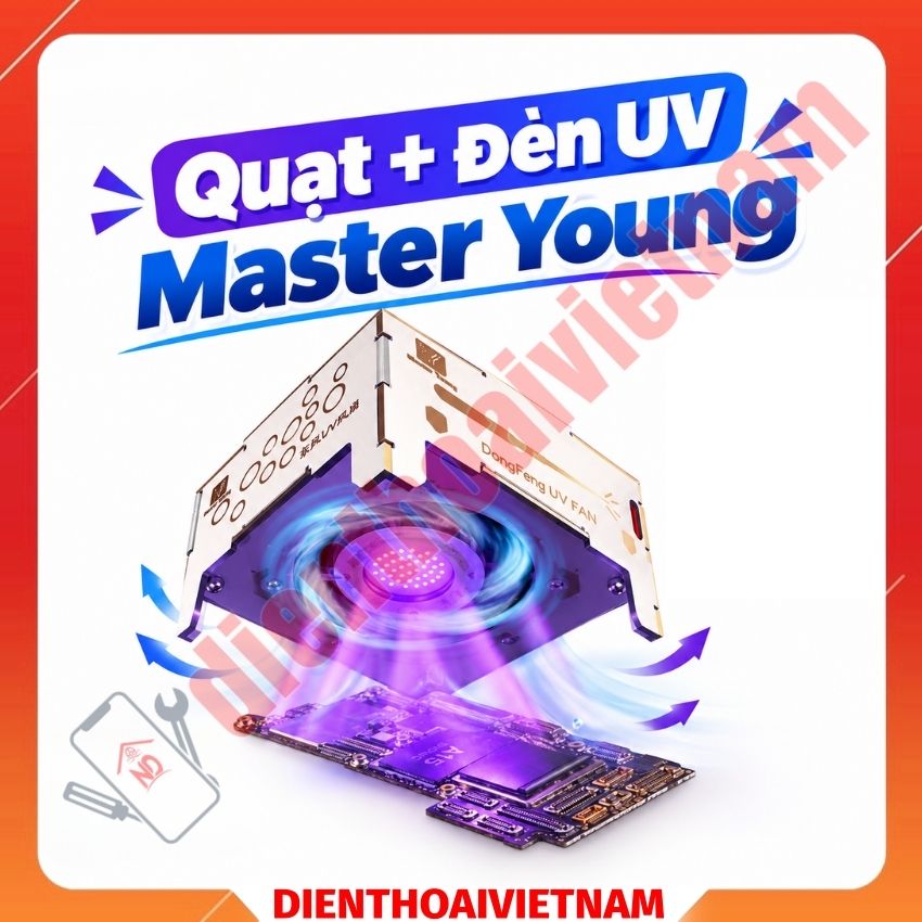 Quạt + Đèn UV Master Young UV Cure Fan, sấy khô keo nhanh