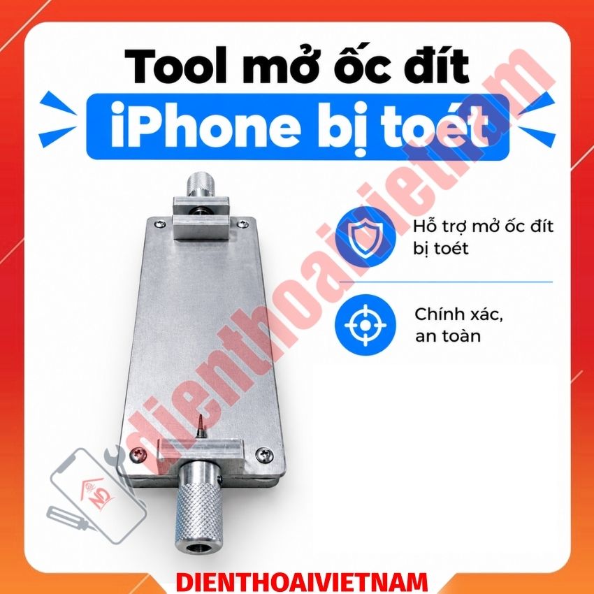 Tool mở ốc đít iPhone bị toét - thiết bị tháo ốc rỉ sét, trờn ren cho thợ điện thoại