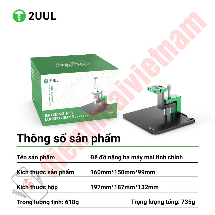 Đế đỡ nâng hạ máy mài tinh chỉnh 2UUL DA88 Grinding Pen Locking Base - Ảnh 3