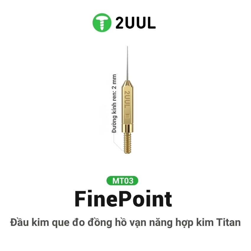 Kim đo đồng hồ vạn năng 2UUL MT03 FinePoint Titanium Precision Multimeter Probe Tip