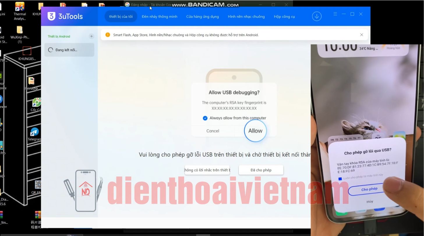 Kiểm tra thông tin máy Android trên 3uTools