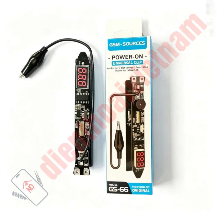 Kẹp nguồn GSM Sources GS 66 Power-On Universal Clip tích hợp màn hình - Ảnh 2
