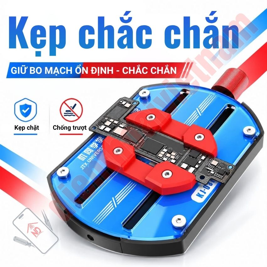 Đế kẹp main JTX KJ 03 Multifunctional Motherboard Glass Fixture kẹp cpu - ic - ổ cứng - Ảnh 2