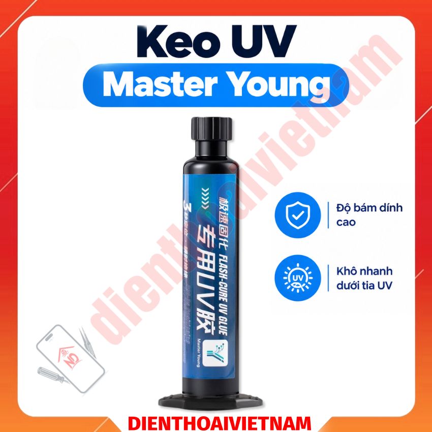 Keo UV Master Young Flash-Cure UV Glue, khô nhanh trong 3 giây