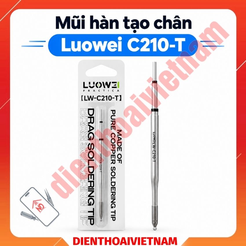 Mũi hàn tạo chân Luowei C210 T Drag Soldering Tip
