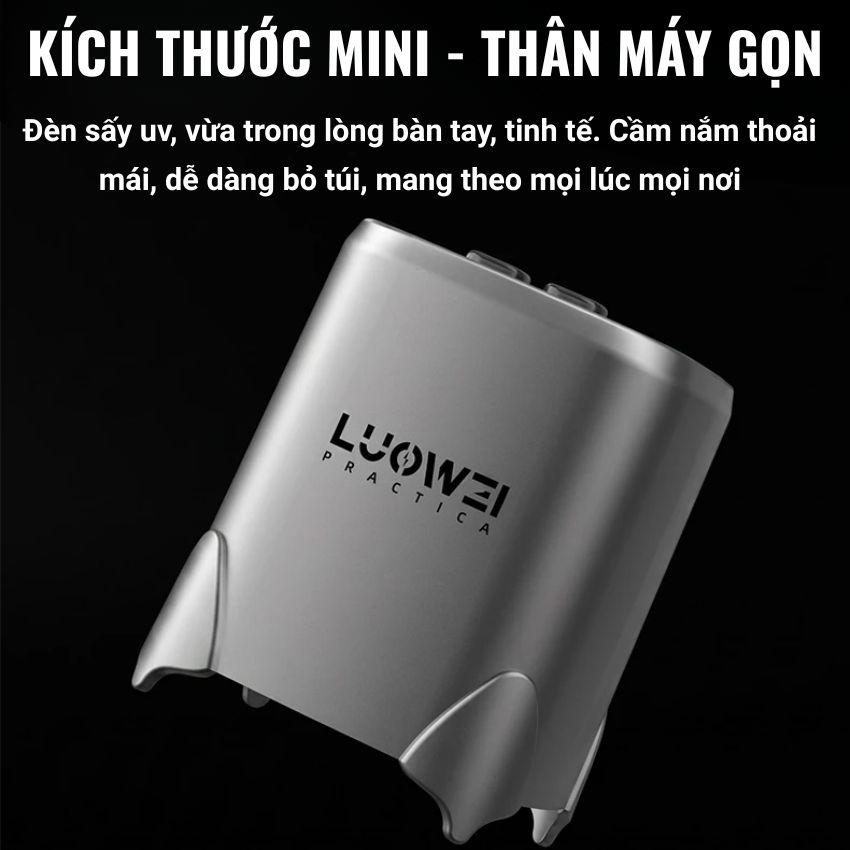 Đèn UV Luowei CF02 Small Rocket UV Lamp, sấy khô keo nhanh - Ảnh 2