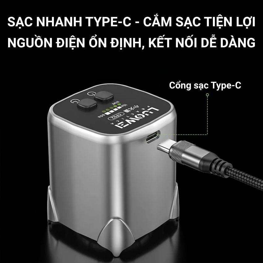 Đèn UV Luowei CF02 Small Rocket UV Lamp, sấy khô keo nhanh