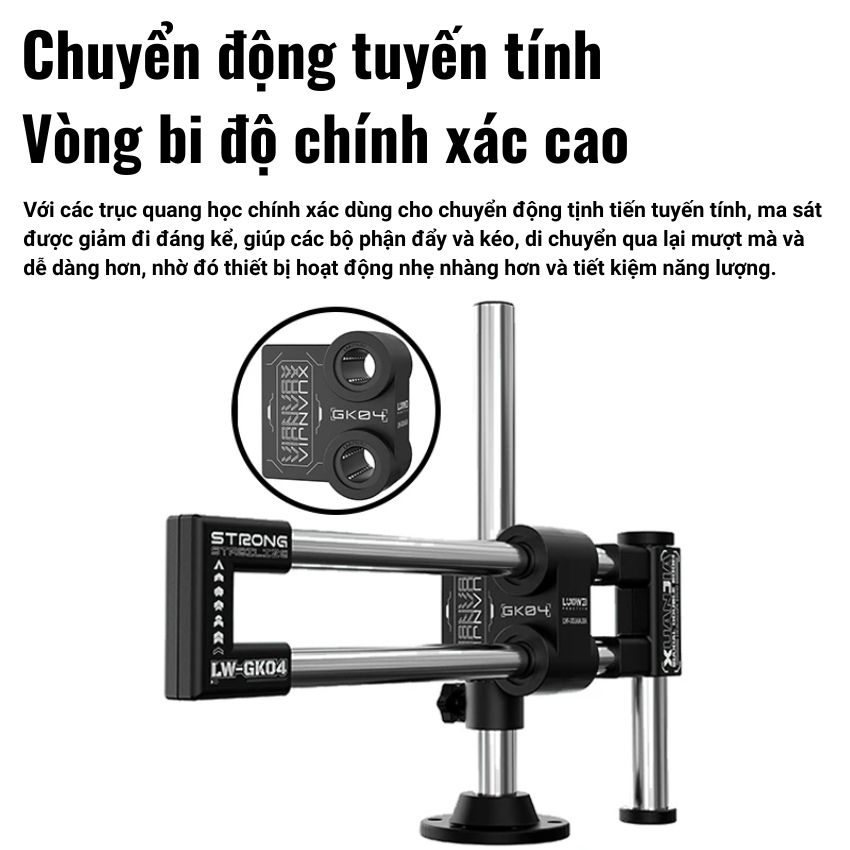 Tay xoáy kính hiển vi Luowei LW GK04 Microscope Swing Arm, xoay 360°