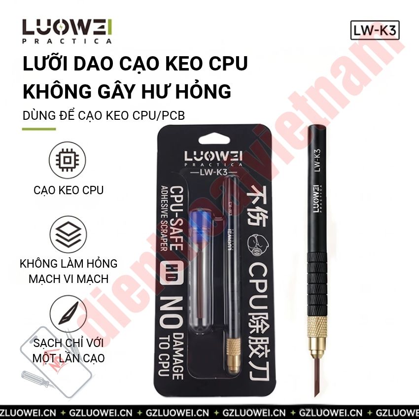 Dao cạo keo CPU Luowei LW K3 Non-Damaging CPU Adhesive Knife