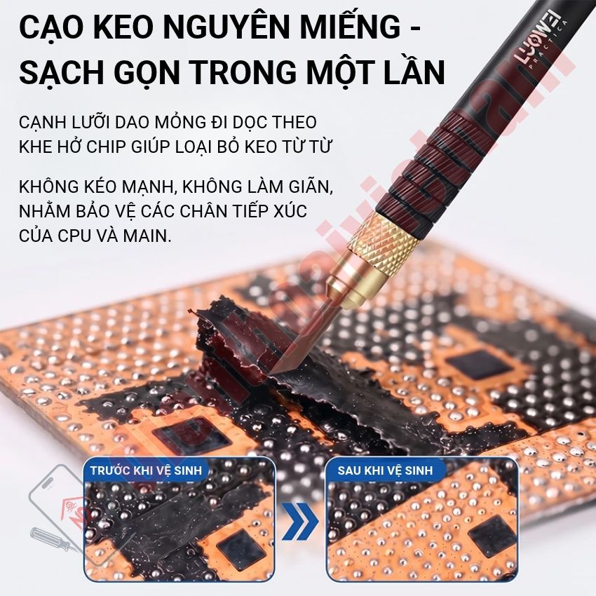 Dao cạo keo CPU Luowei LW K3 Non-Damaging CPU Adhesive Knife