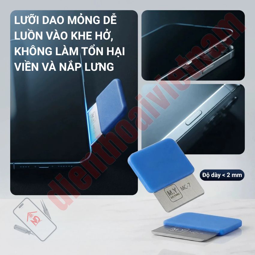 Dao tách màn hình, nắp lưng Mr Yang MC 7 High Toughness Disassembly Blade - Ảnh 3