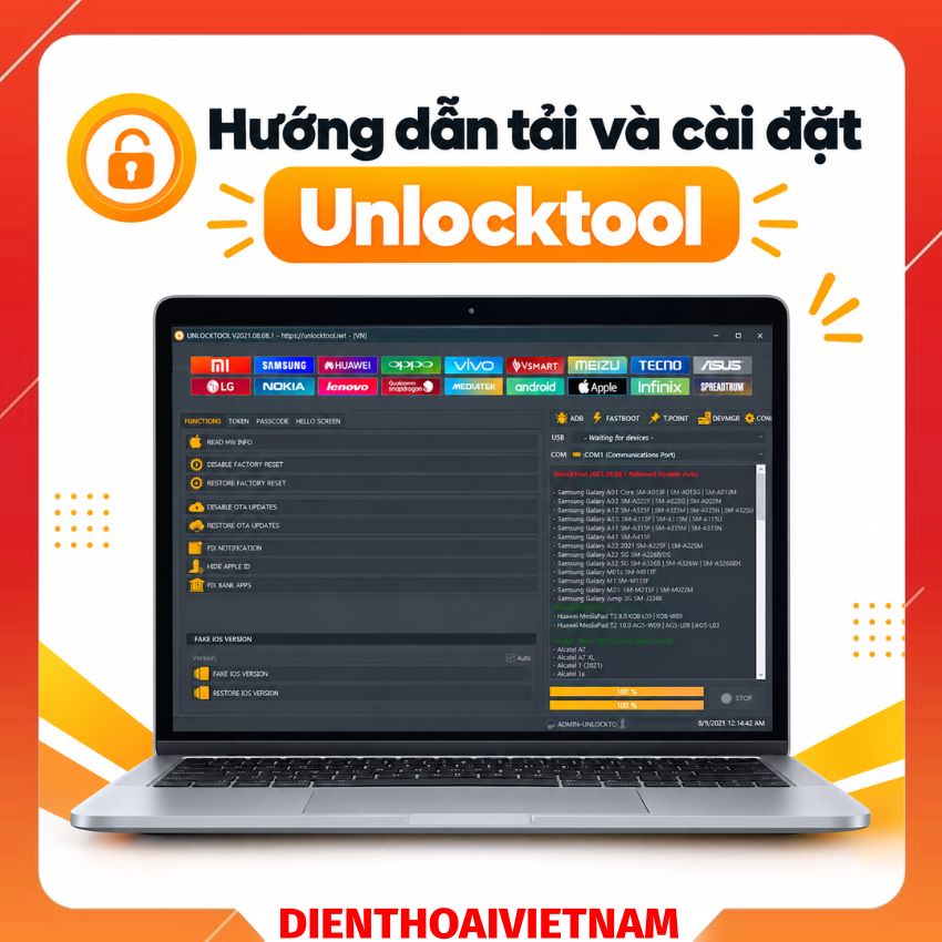 Hướng dẫn tải và cài đặt Unlocktool 2026